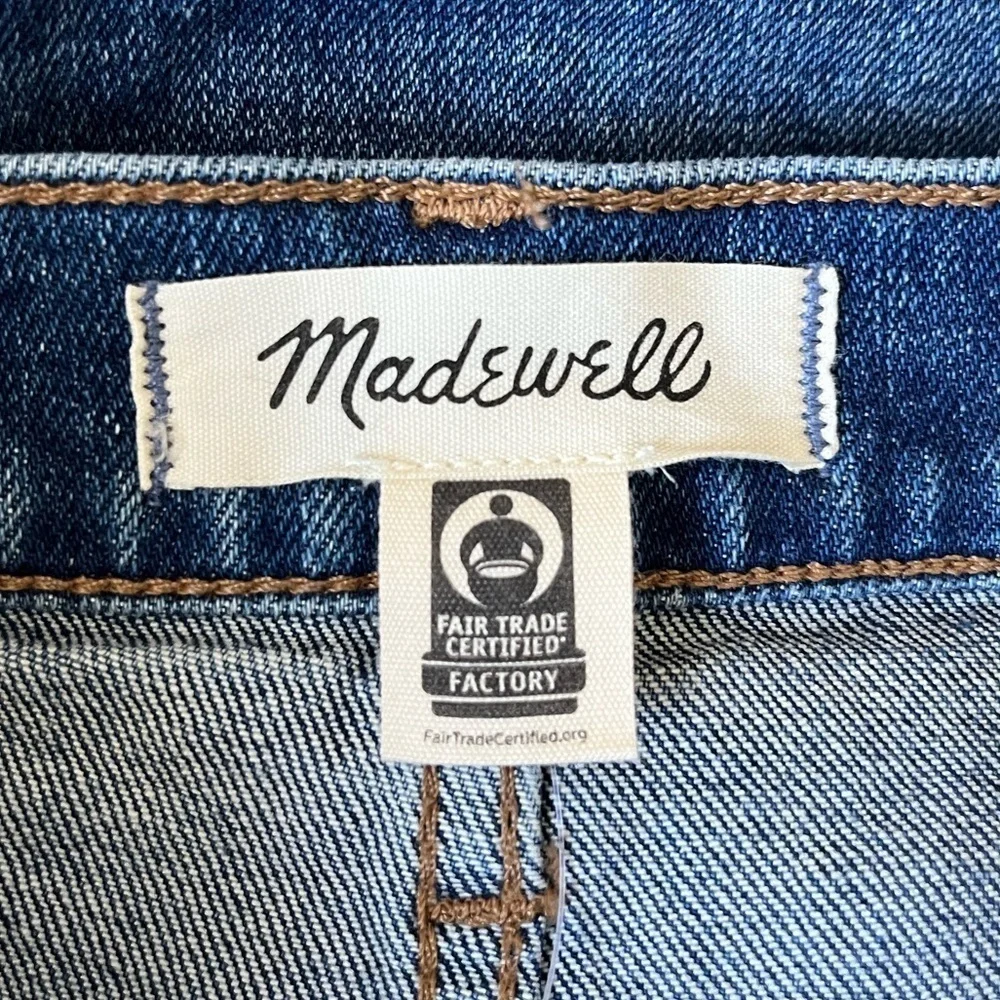 Madewell Classic Straight Jeans Marfield Wash Size 25